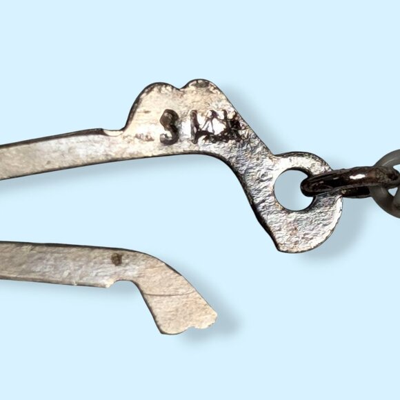 Vintage Pearl Necklace with Puffy Heart Pendant - Picture 5 of 8